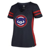 Chicago Cubs Women's Gem Topmark Turnover Tee