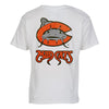 Carolina Mudcats Adult White C Logo Tee