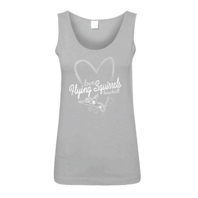Richmond Flying Squirrels Girls Grey Tank Top Love