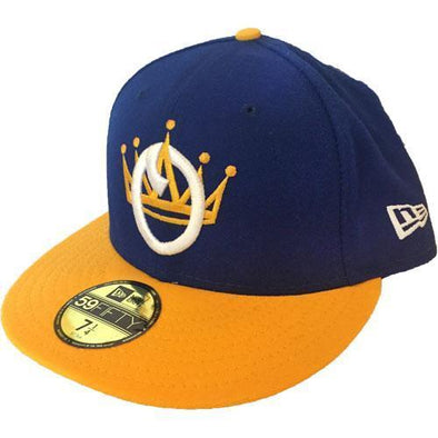 Omaha Royals New Era 59Fifty Gold Bill Crown Cap