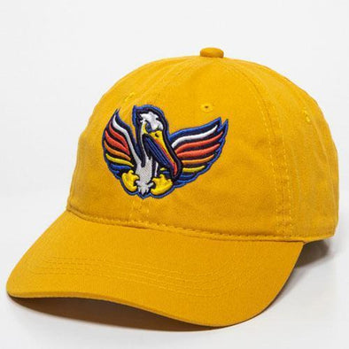 Myrtle Beach Pelicans COPA OUTDOOR CAP PELICANOS DE MYRTLE BEACH GOLD ADJUSTABLE CAP