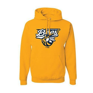 Burlington Bees Gold Logo Hoodie