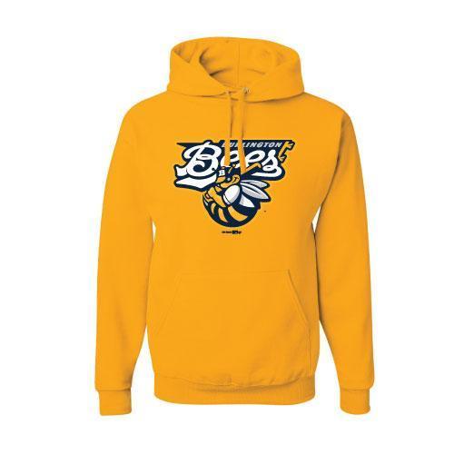 Burlington Bees Gold Logo Hoodie