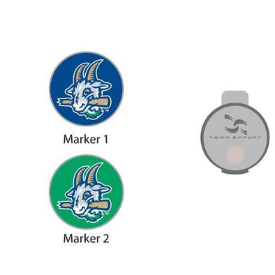 Hartford Yard Goats Golf Hat Clip with 2 Ball Markers