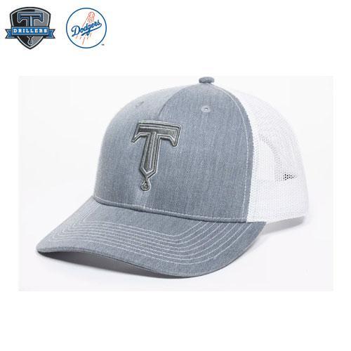 Gray Tonal "T" Mesh Snapback Cap