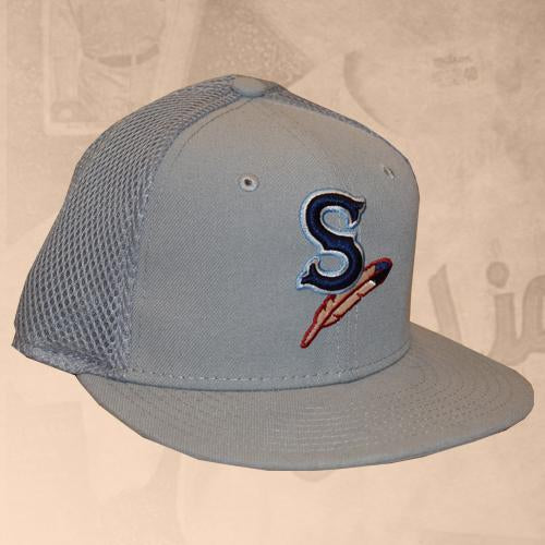 Spokane Indians Gray Neo Fitted Cap