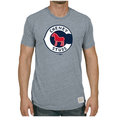 Tacoma Rainiers Gray Cheney Studs Retro Tee