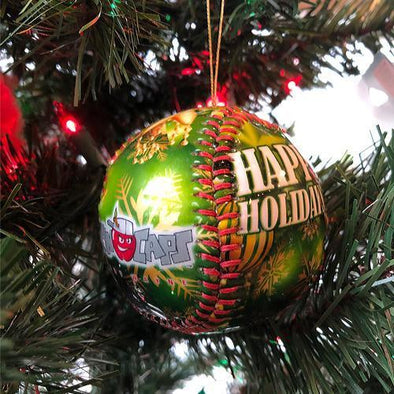 Fort Wayne TinCaps Green Baseball Ornament