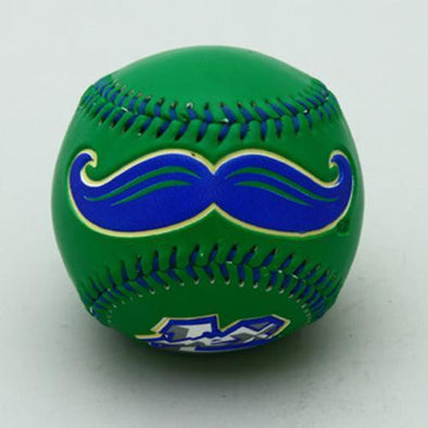 Mustache Deboss Baseball