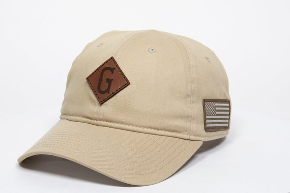 Greenville Drive OC Sport Khaki Hat with G leather patch