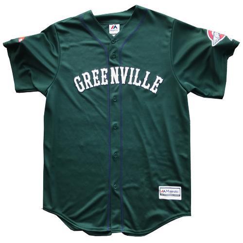 Greenville Drive Majestic Sunday Green Mesh Jersey