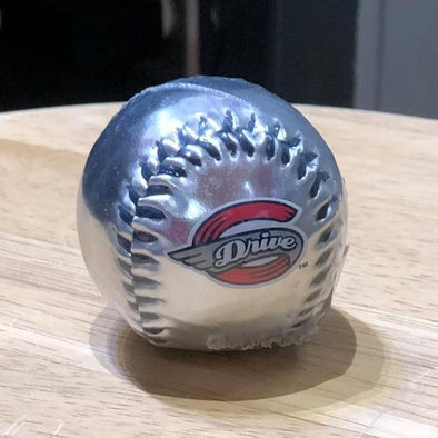 Greenville Drive Rawlings Shiny Silver Mini Baseball