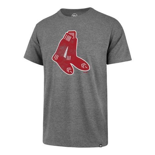 Boston Red Sox 47 Brand Grey Dangling Socks Tee