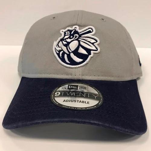 Burlington Bees Gray Adj. Cap