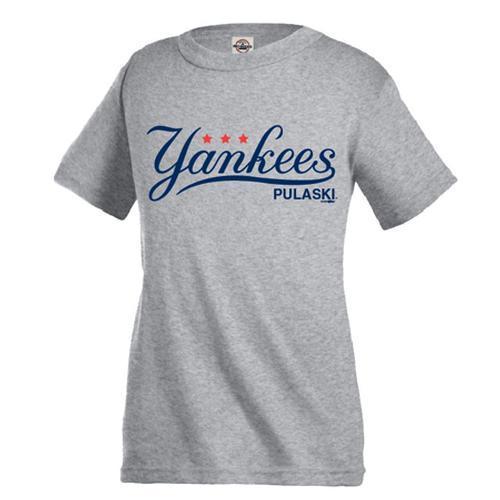 Pulaski Yankees Youth Pulaski Yankees T-Shirt - Gray