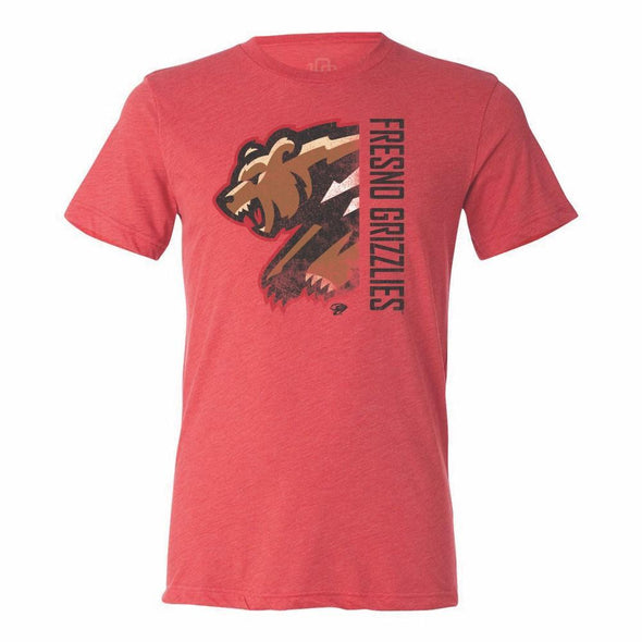 Men's Red Grizzlies Bear Tee