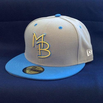 Myrtle Beach Pelicans NEW ERA 59FIFTY GRAY GM LOGO CAP