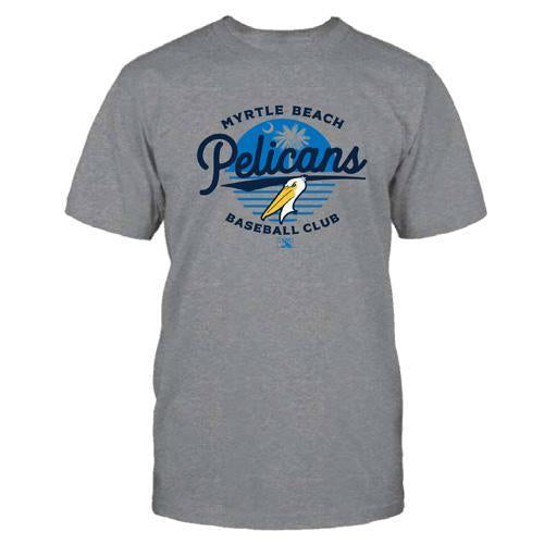 MYRTLE BEACH PELICANS TEE GRAY MOONSHOT TEE