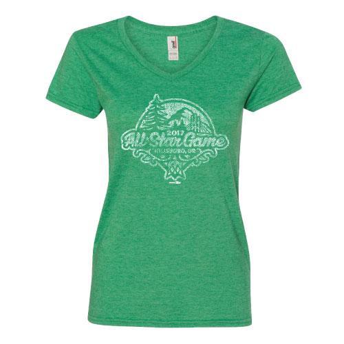 2017 All-Star Game Women's V-neck Triblend Tee, Hillsboro Hops