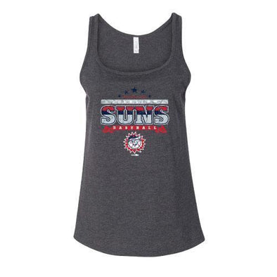 Hagerstown Suns Women's Relaxed Tank- Gray