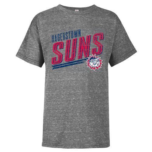 Hagerstown Suns Youth Graphite Snow T-Shirt