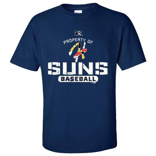 Hagerstown Suns MD Flag Curly H Tee