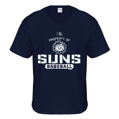 Hagerstown Suns Property of Suns Youth Tee-Navy