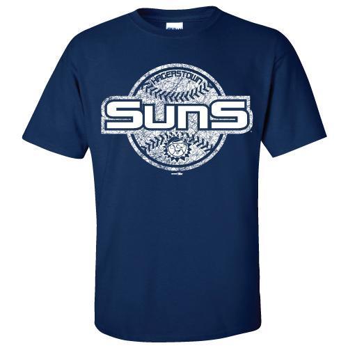 Hagerstown Suns Baseball-Navy Tee