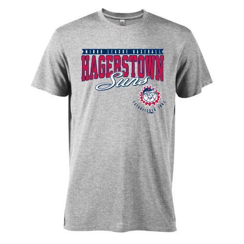 Hagerstown Suns Ladies Heather Grey Tee