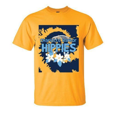 Charlotte Stone Crabs HIPPIES TEE - GOLD