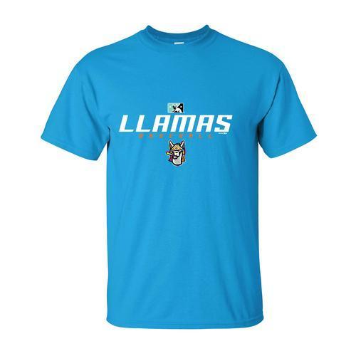Hickory Crawdads Llamas de Hickory Youth Saphire Shirt