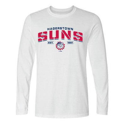 Hagerstown Suns White Long Sleeve T-Shirt