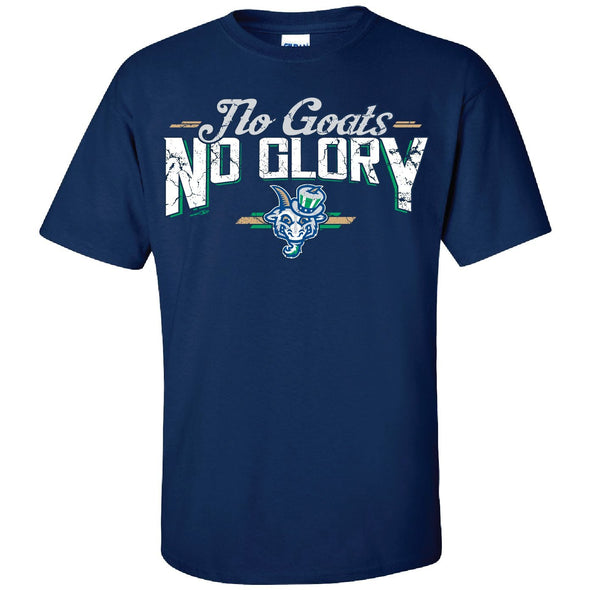 Hartford Yard Goats Adult Bimm Ridder No Goats No Glory Tee in Navy