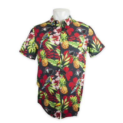 Fayetteville Woodpeckers Hawaiian Camp Birds & Pineapples Shirt