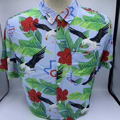 Hawaiian Camp Shirt Seagulls