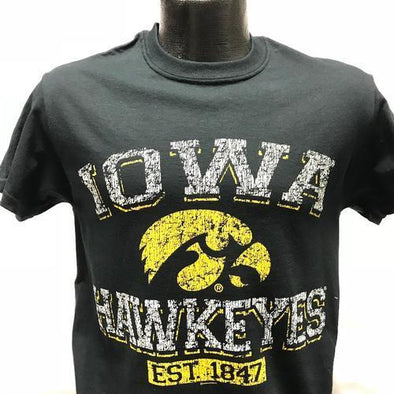 Iowa Hawkeye Brynner Tee, Black