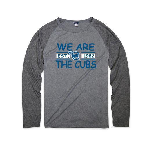 Iowa Cubs Heather Athletic Long Sleeve Tee, Black