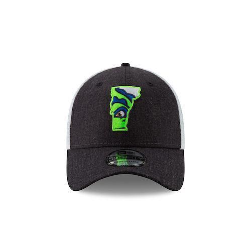 Vermont Lake Monsters VT State Logo Heather Front Neo 39THIRTY - New Era