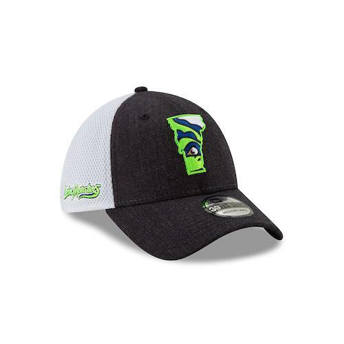 Vermont Lake Monsters VT State Logo Heather Front Neo 39THIRTY - New Era