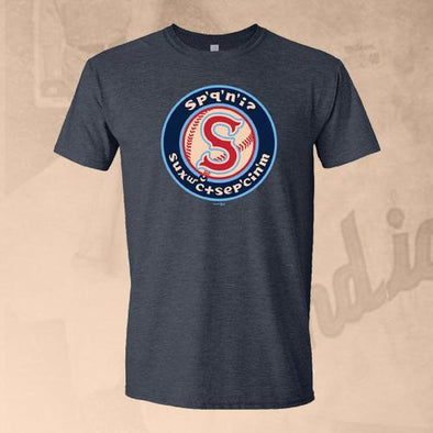 Spokane Indians Heather Navy Salish Logo Shirt