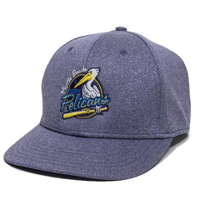 MYRTLE BEACH PELICANS OUTDOOR CAP HEATHER BLUE PRIMARY CAP