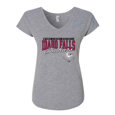 Women's Gray Short Sleeve