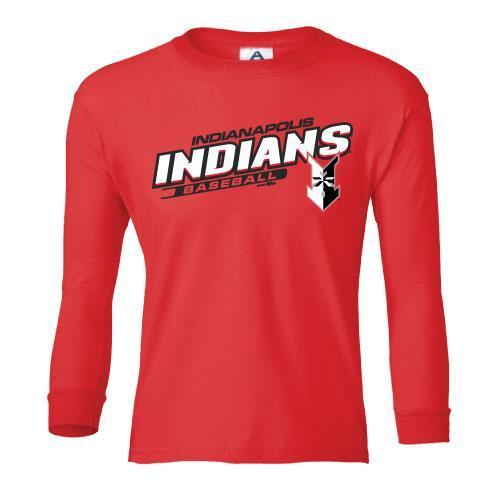 Indianapolis Indians Youth Red Skills Long Sleeve