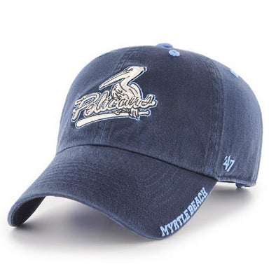 Myrtle Beach Pelicans 47 BRAND NAVY ICE ADJUSTABLE CAP