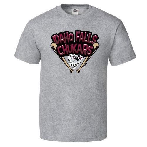 Idaho Falls Chukars Youth Gray T-Shirt