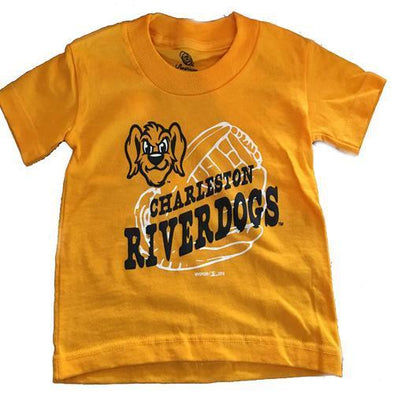 Charleston RiverDogs Youth/Infant BP Tee Gold