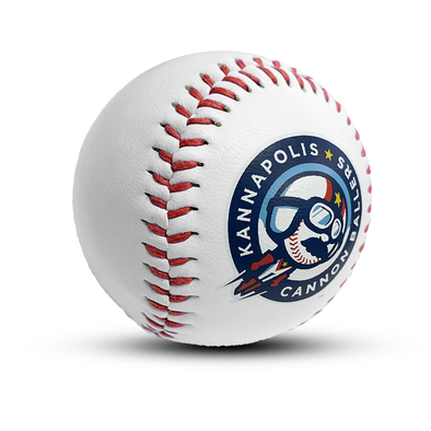 White Novelty Baseball