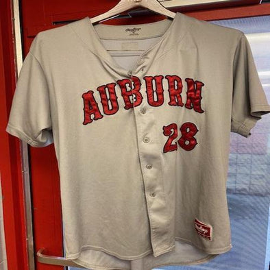 Auburn Doubledays Game Worn Away Jersey