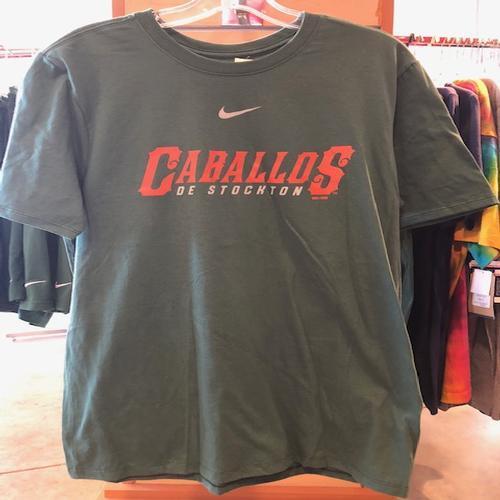 Stockton Ports Caballos de Stockton Green Tee