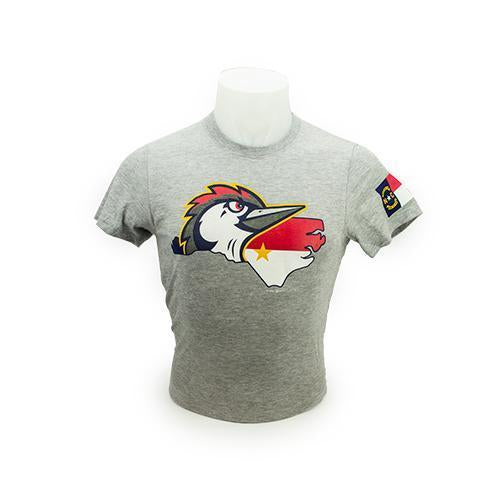 Fayetteville Woodpeckers Men's NC State Alt Logo T-Shirt Grey